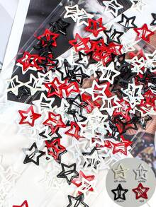10/20/60pcs/Set Y2K Purple Oil Drop Star Hair Clips, Sweet Hair Accessories - Suitable For Girls And Women, Daily Essential - Multicolor - View 1