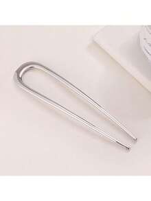 3/2/1pc Large Elegant Gold U-Shaped Metal Hair Clips, Suitable For Thick Long Hair, Hair Clips Hair Sticks - Multicolor - View 6