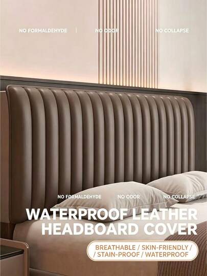 Thickened Waterproof Bed Head Cover, Stretchable Soft Bed Head Protector, Dust-Proof Scratch-Resistant Bed Head Pad, Easy To Clean Skin-Friendly Bed Head Decor, Suitable For Bedroom