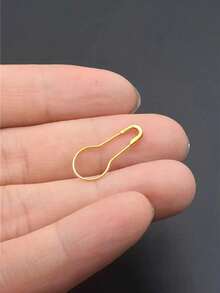 10/20/50/100/260pcs Hook And Loop Fasteners, Pear-Shaped And Bulb-Shaped Fasteners, Suitable For DIY Crafts, Sewing, Knitting Markers And Clothing Labels (Available In Gold, Silver, Black And Multicolor) - Multi-color - View 9