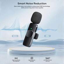 Wireless Lavalier Microphone Compatible With Iphone And Android, Widely Applicable, Noise Reduction And Clear Sound Quality, Suitable For Podcasts, Video Recording, Live Streaming, Vlogs - View 4