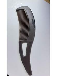 1pc Hollow Scalp Care Comb, Curved Fine Teeth Massage, Improves Scalp Health, Portable For Daily Use, Vintage Minimalist Hair Accessory - Multicolor - View 7