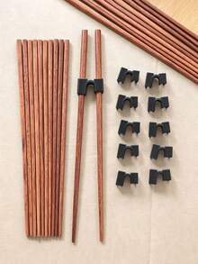 2/3/5/10/20 pcs Alat Bantu Latihan Sumpit Plastik untuk Pemula, Pelatih Sumpit Warna Polos yang Dapat Digunakan Kembali, Alat Latihan Pemula, Cocok untuk Semua Usia, Aksesori Dapur yang Dapat Digunakan Kembali, Membantu Anda Menguasai Penggunaan Sumpit, Peralatan Makan dan Perlengkapan Meja Makan - MultiWarna - View 8