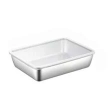 Thickened Stainless Steel Disinfection Tray With Lid, Multi-Functional Professional Equipment Storage Box, Suitable For Hairdressing Tools, Nail Art Tools, Makeup Tools And Tattoo Tools - Silver - View 9