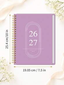 1pc 2026-2027 Monthly Planner Notebook With Calendar Grid, To-Do List & Reference Months, Office Desk Accessories Office Supplies For Work, Home Planning & Halloween Gifts - B - View 4