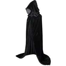 1pc Halloween Hooded Cape, Witch Costume Accessory, Halloween Decoration, Demon, Vampire And Fairy Costume, Halloween Cosplay Performance Prop, Gothic Style Outfit, Suitable For Carnival, Costume Party, Christmas Party And Dance Performance - Multicolor - View 5
