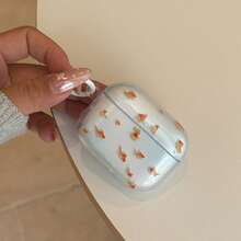 Niche Design Anti-Drop, Anti-Scratch, Anti-Fingerprint Semi-Transparent Goldfish + Ring Earphone Case Compatible With AirPods Pro 3, Pro 2, 4, 3, 1/2 Generation Cute Minimalist Protective Cover For Women - Translucent Blue - View 3