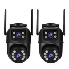 closeli 1pc Dual-Lens Wireless Security Camera, 3KP Dual-Eye PTZ Camera, IPX5, AI Motion Tracking, Color Night Vision, Two-Way Audio, Motion Alarm, Pan/Tilt, Video Surveillance, CCTV, Supports SD Card & Cloud Storage - Multicolor - View 11