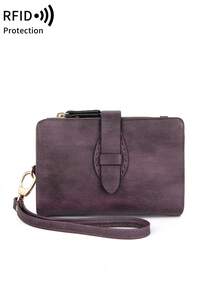MIYIN Women's Small Bifold PU Wallet, RFID Blocking Short Wallet With Card Slots, ID Window And Coin Pocket, Vintage Snap Foldable Clutch Coin Purse Credit Card Wallet, Best Birthday Gift For Women/Girls/Ladies/Friends/Students, Women's Wallet Wristlet Wallet Anti-Theft Wallet Zipper Wallet - Multicolor - View 13