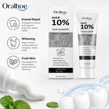 oralhoe Pasta Dental Blanqueadora, Elimina la Placa y las Manchas, Protege las Encías, Aliento Fresco y Limpieza Profunda para una Sonrisa Saludable - Menta - Ver 2