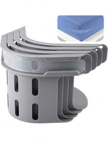 Bed Sheet Fixators, Bed Sheet Anti-Displacement Fixators, Invisible Bed Sheet Fixings - Mattress Straps/Bands, Suitable For All Bed Types, Accessories, Easy To Install, Durable Non-Slip, Reliable Grip, Mattress/Bed Sheet Clips, Paper Fasteners, Tidy Bed Solution, Minimalist Design, Modern Bedding - Multicolor - View 2