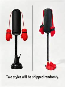 1 Set Interactive Cat Punching Bag Toy, 13.78 Inch Wobble Cat Toy With Hanging Boxing Gloves And ABS Suction Cup Base, Indoor Exercise Stimulating Intelligence Fun Cat Accessory, Suitable For Kittens And Adult Cats - Multicolor - View 9