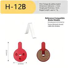 Mountain Bike Resin Semi-Metallic Brake Pads, Brake Pads - Bicycle Brake Pads - View 7
