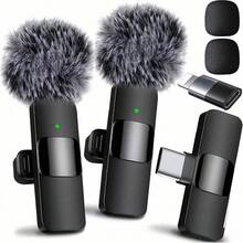 Wireless Lavalier Microphone Compatible With Iphone And Android, Widely Applicable, Noise Reduction And Clear Sound Quality, Suitable For Podcasts, Video Recording, Live Streaming, Vlogs - View 3