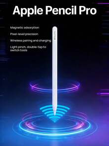 Apple Pencil, A Capacitive Stylus, Magnetic Stylus, Suitable For Writing And Drawing On IPads, Pixel-Level Precision, Wireless Pairing And Charging, Compatible With IPad Pro/Air/Mini Models. - View 1