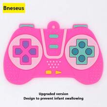 Bneseus 1pc Silicone Remote Control Model, Soft Silicone Teething Toy, Suitable For Toddler Boys And Girls, Christmas Gift, Baby Toy, Soothe Teething Pain, Relieve Gum Pain, Cute Pattern, Remote Control Chewing Toy, Baby Sensory Toy - Teething Toy - View 3