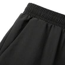 Adidas Men's Black Straight Leg Sports Pants, Breathable, Versatile, Woven, Quick-Dry, KQ5308 - Black - View 4
