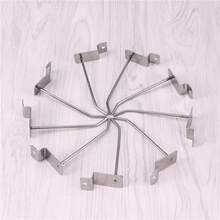 10pcs BULK Slatwall Hooks 100mm Slat Wall Grooved Panel Hook 3.2MM - Silver - View 9