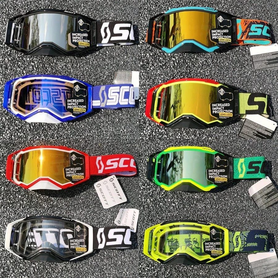 Kacamata Ski Motocross Berkualitas Tinggi, Tahan Angin dan Debu UV400 HD untuk Sepeda Motor, Sepeda Trail, ATV, Skuter, Ski, dan Olahraga Berkuda lainnya