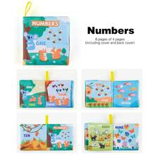 Buku Kain Edukatif untuk Bayi dan Balita, Membantu Mengembangkan Keterampilan Kognitif Dasar. Warna-warnanya lembut dan tidak merangsang, sesuai dengan preferensi bayi. Buku kain ini dapat dicuci dan digunakan kembali. - MultiWarna - View 16