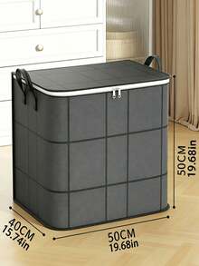 Thick Black Storage Bags, Large Foldable Organizers For Clothes & Quilts, Dorm Essentials. Perfect For Blankets, Comforters, Closet, Under-Bed & Dorm Storage, Ideal For Moving Sorting, Laundry And Space-Saving Room Organization - Grey - View 8