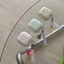 3-Color Macaron Polka Dot + Card Set Compatible With Apple 5/ 4/ 2/ 3/ Pro 3/ Pro 2 Cute Earphone Case Protective Cover With Pendant Korean Style For Women - Multicolor - View 3