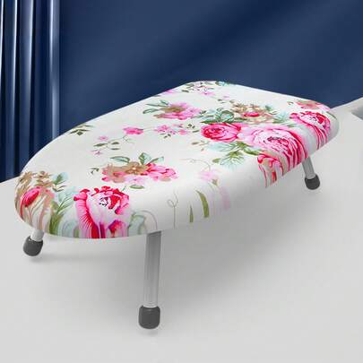 Portable Tabletop Folding Ironing Board, Compact Mini Countertop Iron Board With Extra Thick Padded Cover, Stable Non‑Slip Feet For Household Desktop Ironing Use