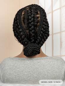 High-Quality Full Lace Woven Wig, Unique Underground Style Hairstyle. Fashionable New Arrival, Suitable For Everyone To Wear., Halloween - Black - View 7