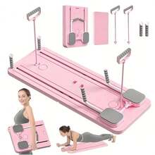 Papan Pilates Lipat 5-in-1 - Papan Latihan Pilates Portabel - Peralatan Olahraga di Rumah dengan Pita Resistensi, Terbuat dari Bahan PP Anti-Putar, untuk Latihan Kekuatan Perut dan Inti, Sempurna untuk Latihan Kekuatan di Rumah - MultiWarna - View 7