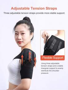 Cofoe Rotator Cuff Shoulder Brace For Women & Men - Support - Gray-UNI Compression Sleeve, Pain Relief, Adjustable Strap, Fits Left Or Right Arm, AC Joint, Labrum Tear, Dislocation, For Sleeping - View 3
