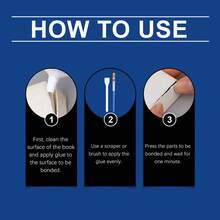 Book Repair Glue, Neutral Gentle Formula, Transparent Fast-Drying Adhesive For Books, Archives And Paper, Strong Adhesion And Non-Peeling, Meets Daily Book Repair Needs, Convenient And Quick, Practical Small Gift For Family And Friends On Holidays, Christmas And Halloween - A - View 8