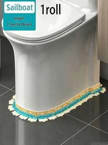 Peel And Stick Toilet Base Seal Strip, Waterproof Decorative Edge Trim Tape, Self‑Adhesive Cute Pattern Caulk Strip For Bathroom Toilet Base Wall Corner - Multicolor - View 11