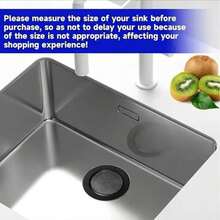 1pc Black Stainless Steel Sink Strainer, Highly Efficient Filtration To Prevent Clogging, Essential Kitchen Cleaning Tool, Suitable For Kitchen Sink, Vegetable Washing Pool And Bathroom Drain - / - View 7