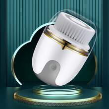 Dam Electric Facial Cleanser With Three Heads And Dual Frequency According To Type For Achieving Soft And Silky Skin. - View 5