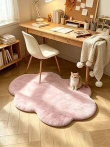 1pc 2026 New Pink Long Plush Cloud Rug, Bedroom Bedside Rug, Living Room Mirror Rug, Dressing Room Bay Window Rug, Suitable For Sofa Side, Bedside And Other Areas, Decorative Rug, Bedroom Decor, Small Rug, Rug, Home Decor, Living Room Rug, Living Room Small Rug, Bedroom Rug, Living Room Home Decor, Outdoor Rug, Washable Rug - Multicolor - View 3