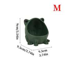 1/2pcs Frog Shaped Storage Tray Cosmetic Organizer Box 3D Printed Decorative Makeup Tool Holder Bowl Vanity Tabletop Decor Holiday Gift Aesthetic Room Decoration Unique Fun Frog Figurine Jewelry Storage Box - View 17