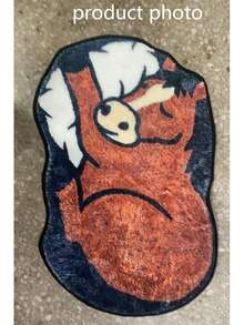1pc Prone Pony Shaped Floor Mat, Decorative Rug, Bedroom Decor, Floor Mat, Carpet, Home Decor, Living Room Rug, Living Room Small Rug, Bedroom Rug, Living Room Home Decor, Outdoor Rug, Washable Carpet - Multicolor - View 3