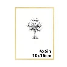 Mosearon 3pcs/2pcs/1pc Aluminum Alloy Minimalist Photo Frame 30x40cm, A3 A4 Classic Metal Photo Frame, A4 Certificate Frame, High-Quality Metal Brushed Texture, High-Resolution Organic Glass, Vertical And Horizontal Display - 0815 Flat Aluminum Alloy - View 13