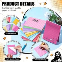 9 Pad Funny Sticky Notes, 4 X 3 Inch Sarcastic Self-Adhesive Memo Pads, Vibrant Lined Memo Pads, Novelty Office Sticky Notes, Suitable For Colleague Gifts, Employee Appreciation, School And Daily Reminders - A - View 4