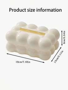 1-3pcs Cloud Shaped Plastic Tissue Box, Square Desktop Tissue Holder, Marshmallow Design, Suitable For Living Room, Bedroom And Dining Table Decoration - Multicolor - View 4