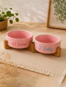 Personalized Ceramic Pet Bowl - Customized Cat And Dog Food Bowl, Custom Design Dog Bowl, Personalized Dog Food Bowl With Name, Dog Gift, Cat Gift, Gift For Dog Lovers - Multicolor - View 6