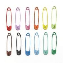 300/450pcs/Box Colorful Safety Pins, Sturdy And Durable, Perfect For Crafts, Sewing And Multiple Uses, Also Suitable For Organizing Craft Supplies, Bright Color Strong Durable Clips - Set - View 8