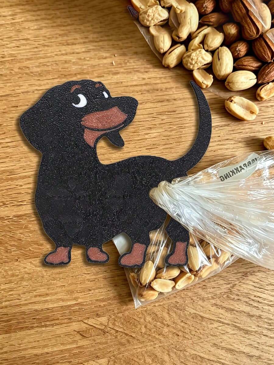 Cute & Fun Dachshund Shaped Reusable Sealing Clips - Plastic Multi-Function Bag Clips, Suitable For Kitchen, Office, Crafts, Pet Food Packaging - Perfect Gift For Dog Lovers, Lightweight & Durable, Interesting Design, Sturdy & Reliable, Home Storage - Multicolor - View 1