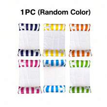 Inflatable Mesh Pool Hammock - Striped Adult Lounge Chair, Suitable For Vacation, Party And Relaxation, Available In Pink, Yellow, White, Green, Blue And Other Colors, Outdoor Hammock, Beach And Pool Essential, Perfect For Photos, Must-Buy Item - Multi-color - View 15