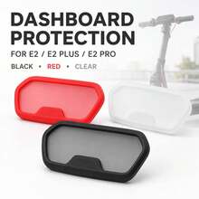 Silicone Protective Cover For Ninebot E2/E2Pro/E2Plus Electric Scooter Display, With Adhesive Strip Accessory - Black - View 1