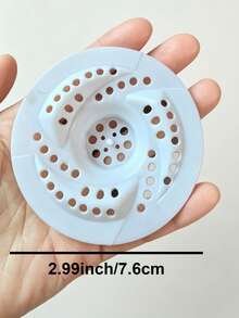 2/4/8pcs Vortex Bathroom Floor Drain Filter, Round Shower Drain Cover With Hair Catcher, Anti-Clogging Drain Strainer, Insect-Resistant Floor Drain Cover For Bathroom, Kitchen - Multicolor - View 8