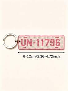 Ayotu Personalized Perler Bead Keychain - Customized License Plate Design (Letters/Numbers/Patterns) Pixel Bead Style Key Ring - Ideal Gift For Driving Enthusiasts, Birthday, Anniversary, Christmas, Valentine's Day, Elegant Car Key And Bag Charm, Anniversary Gift - Multicolor - View 6