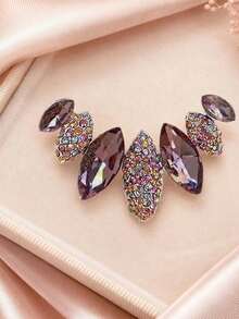 بروش مجوهرات أنيق مرصع بالريش والراين ستون بتصميم شخصي - بروش - مشاهدة 4