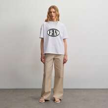 Oversized Graphic Print T-Shirt In Soft Breathable Cotton, Y2K Style, Unisex For Daily Wear, Home, And Casual Outfits - White - View 3