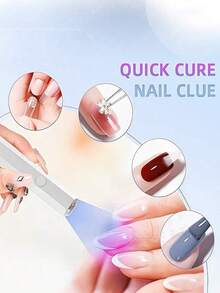 Portable Nail Drying Lamp, Rechargeable UV LED Gel Nail Curing Light, 180mAh Mini Gel Nail Polish Dryer, Compact Nail Care Product, Easy One-Button Nail Tool, Travel Gift - Multicolor - View 5